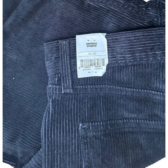 Levi's Women's LOW PRO Mid Rise Straight Leg Corduroy Pants Size 29x30 Black - Picture 4 of 9
